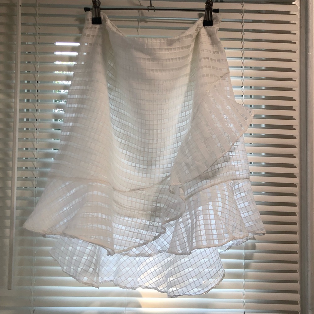 Faux wrap skirt